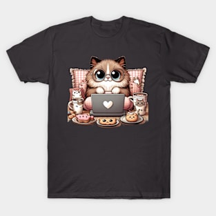 Meow-Mayhem: Adventures of a Hilarious Cute Cat Mom T-Shirt